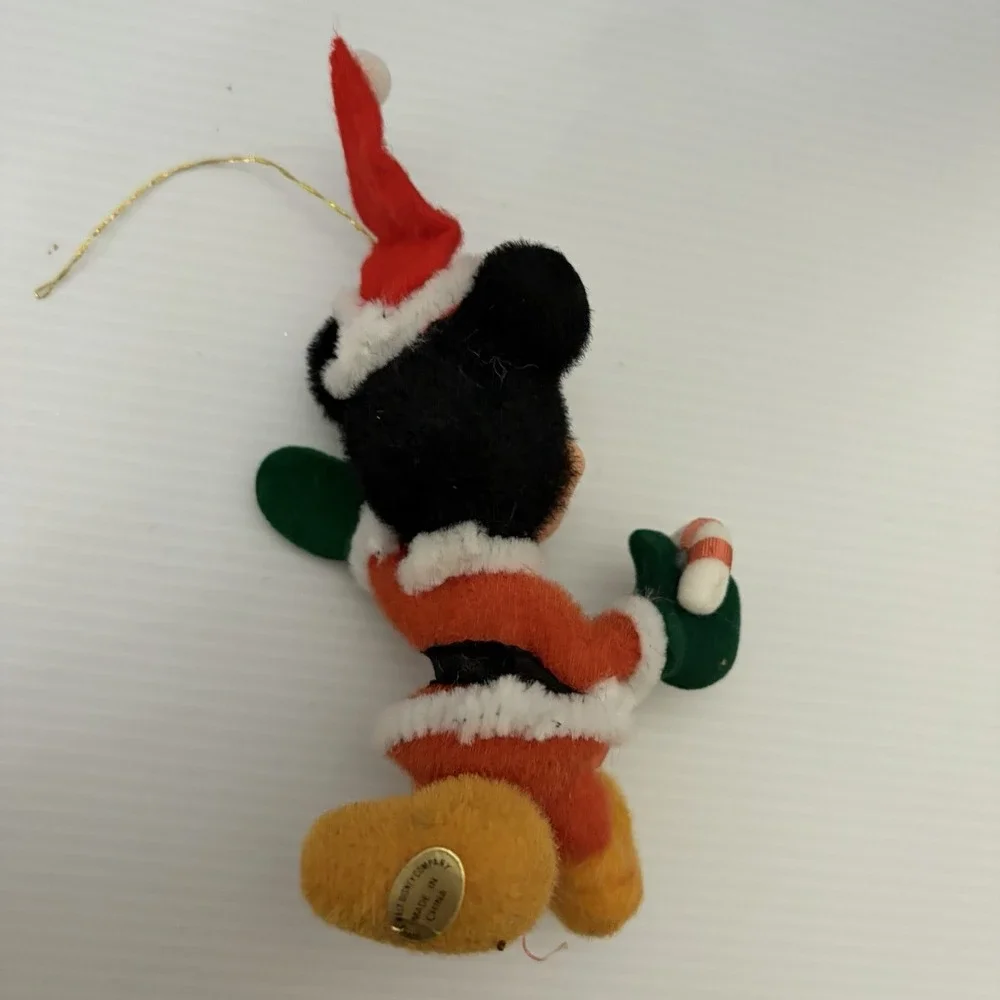 Vintage Flocked Mickey Mouse